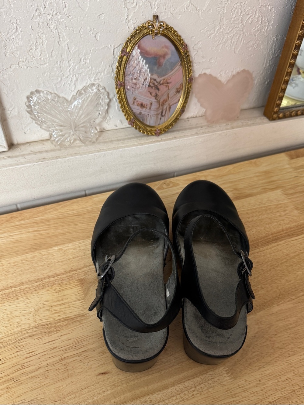Dansko Black Leather Mary Jane Clogs Comfort Slip-On Shoes EU 39 US 8.5-9 - Picture 15 of 16
